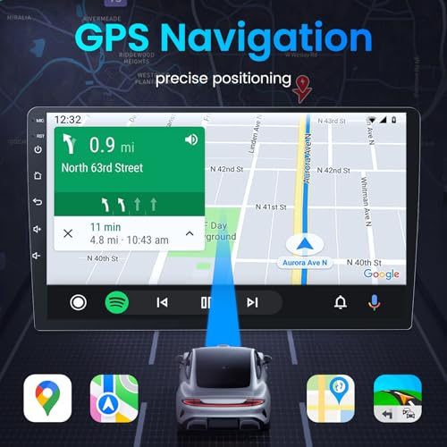 Jerqry Car Radio for Dodge Ram 1500 2500 3500 2002 2003 2004 2005 9 Inch 1280x800 Touchscreen Upgrade Bluetooth 5.0 Wireless CarPlay/Android Auto 5GWiFi GPS FM/RDS 1080P Backup Camera - Image 4