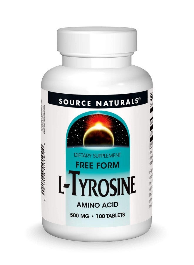 Source Naturals سورس ناتشورالز L-تيروزين - مكمل حمض أميني حر - 100 قرص - Image 1