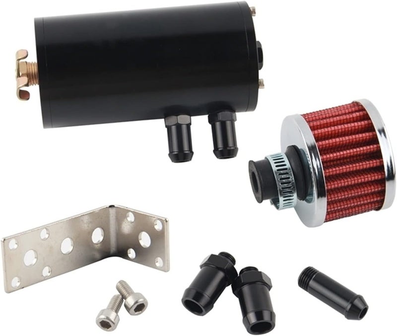 Wivplex Universal Aluminum 0.3L Catch Oil Tank Can with Filter - Image 1