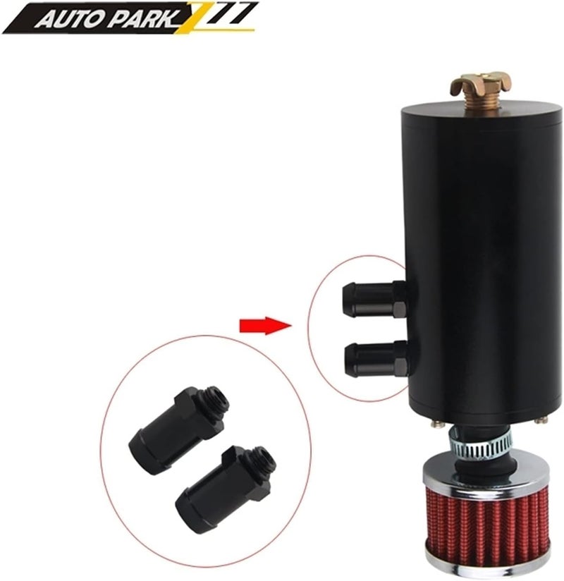 Wivplex Universal Aluminum 0.3L Catch Oil Tank Can with Filter - Image 4