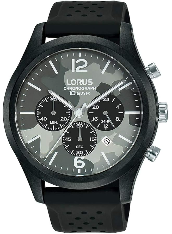 LORUS Sport Man Mens Analog Quartz Watch With Silicone Bracelet Rt397Hx9 - Image 1