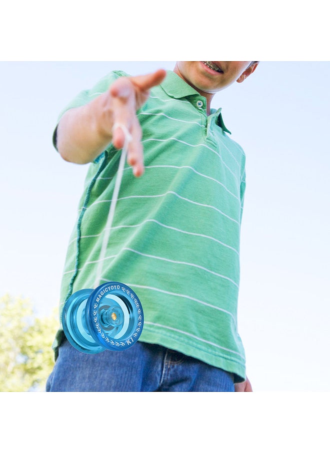 Magic Yoyo Unresponsive Yoyo for Kids Yo-Yo Ball with 5 Replacement Strings Glove Storage Pouch  - Image 4