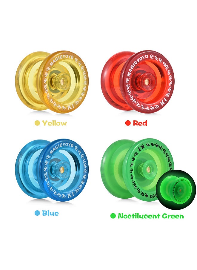 Magic Yoyo Unresponsive Yoyo for Kids Yo-Yo Ball with 5 Replacement Strings Glove Storage Pouch  - Image 5
