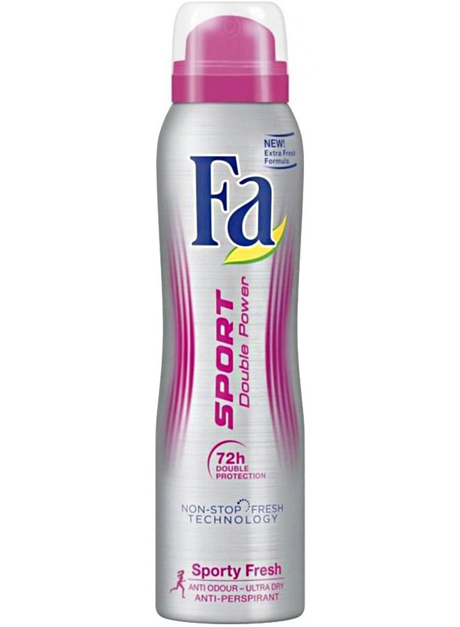 Fa Sport Double Power Fresh Deodorant Spray 150ml - Image 1