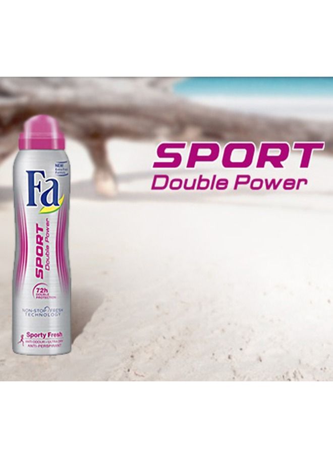 Fa Sport Double Power Fresh Deodorant Spray 150ml - Image 2