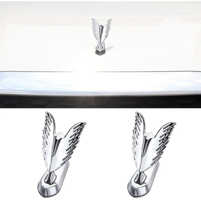 rayihni For Jaguar 3D Emblem Car Logo Front Vehicle Hood Ornament Car Cover Chrome Eagle Badge Car Accessories Fit Jaguar 3D