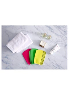 Generic Set of 3 Genuine Korean Exfoliating Bath Scrub Mittens - Premium Quality Shower Gloves for Smooth Skin  - Image 2