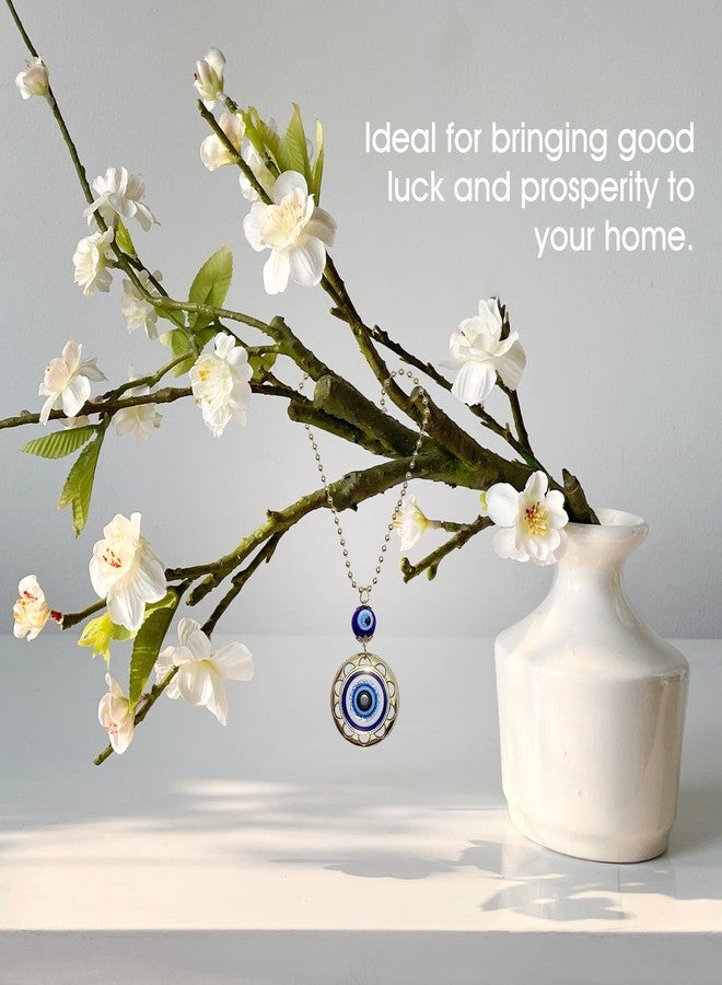 LUCKBOOSTIUM Evil Eye Wheel of Fortune Wall and Door Hanging Ornament with Gold Metal Chain - Boost Your Energy - for Luck and Protection - Perfect for Car, Home or Office Door - Image 4