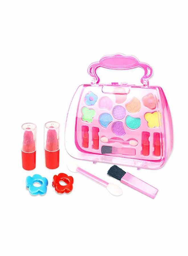 Beauty Makeup Toy Set For Girls with Portable Makeup Box Foldable Makeup Kit 15x6.5x16cm Safe & Non-Toxic Kids Makeup Toys ﻿Pretend Fun Play Toy