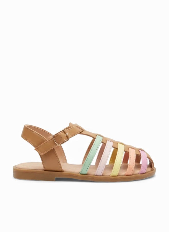 Geoomnii Junior Girls’ Sandals with Backstrap – Soft, Comfortable & Secure Fit - Image 1