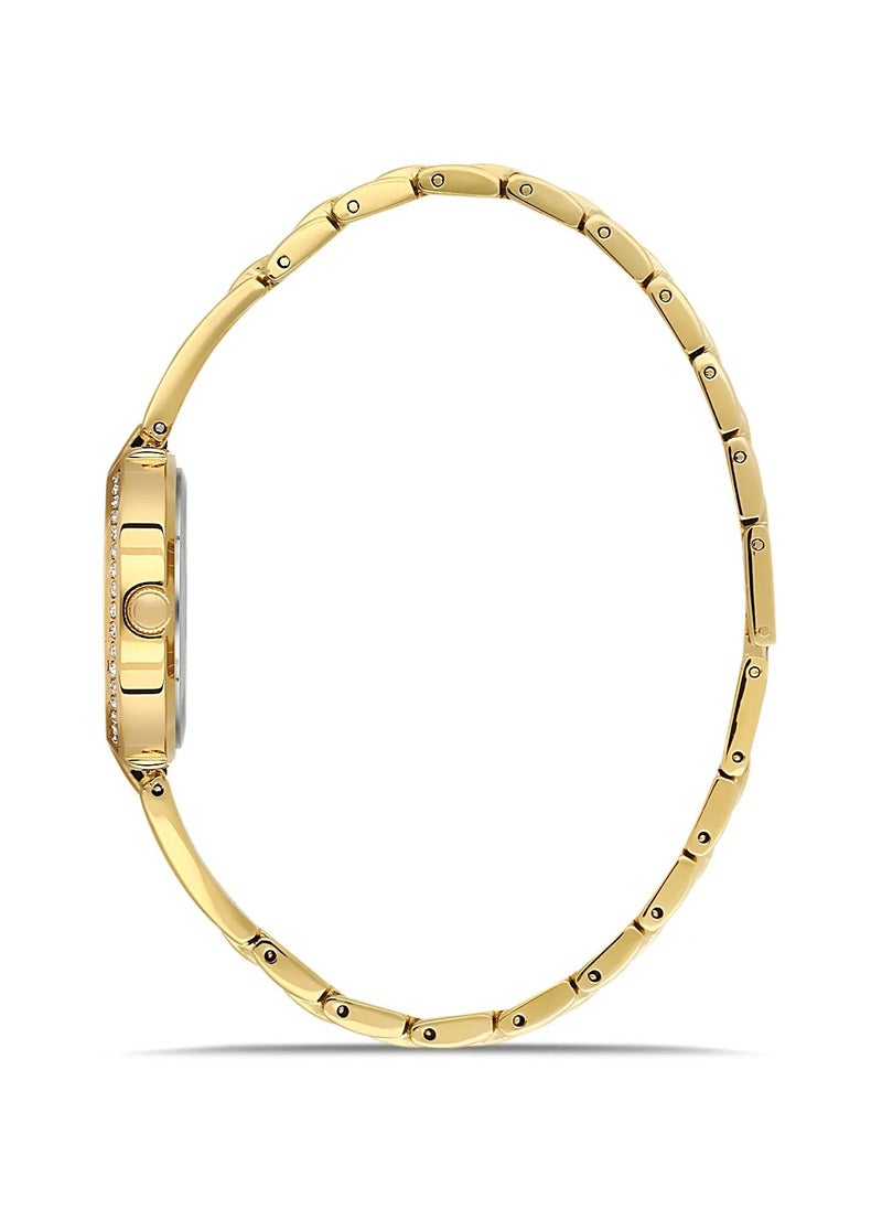 OMAX - Omax Women's Luxury Wrist Watch, Watches for Women, Stainless Watches, Steel Gold Luxury Band, White Analog Dial, Waterproof Watch, 1 Year Warranty - Image 1