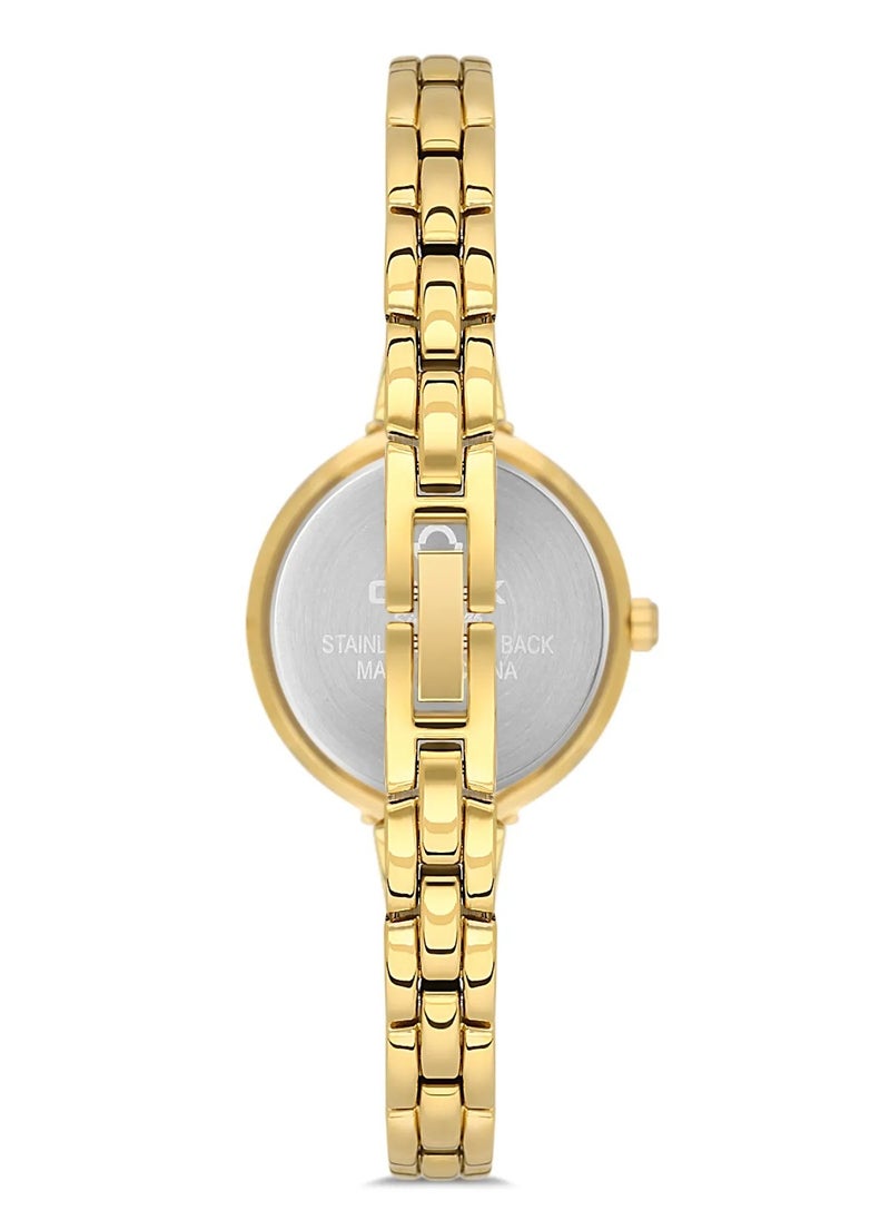 OMAX - Omax Women's Luxury Wrist Watch, Watches for Women, Stainless Watches, Steel Gold Luxury Band, White Analog Dial, Waterproof Watch, 1 Year Warranty - Image 1