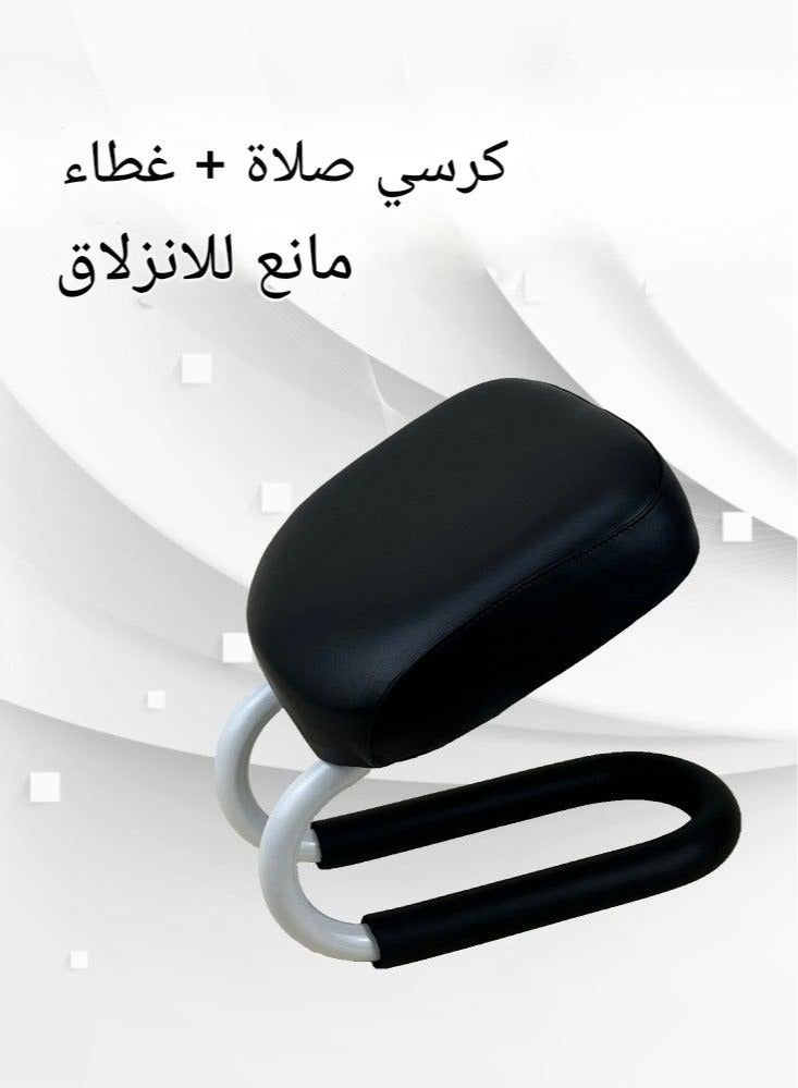 لارافيل كرسي السجود هو كرسي صلاة للمسلمين - كرسي دعم الصلاة، مقعد جلدي مبطن، تصميم مريح لوضعية صلاة مريحة، كرسي تأمل، كرسي ركوع للصلاة الذهنية، كرسي يوغا، أسود، 25 × 28 × 12 سم كرسي السجود من قيام، راحة ودعم أثناء الصلاة كرسي لسجود كرسي صلاة كرسي الصلاه كرسي سجود - Image 2