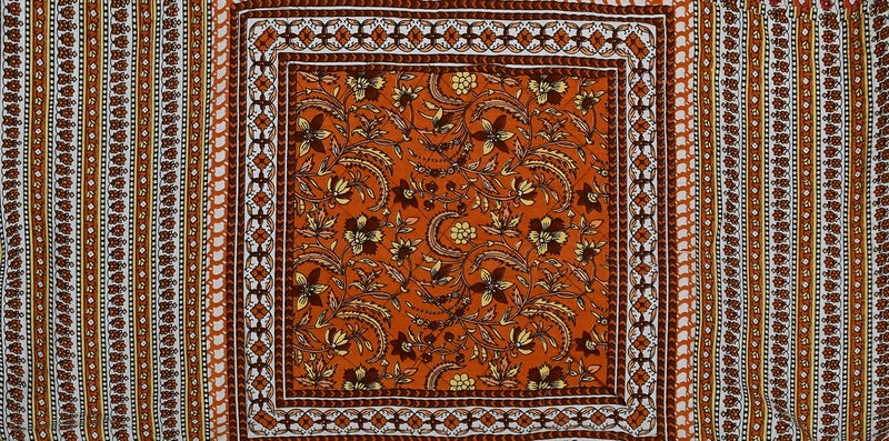 Blizz Mont | Ethnic Motif Printed Cushion Cover | Pure Cotton | Size- 16 x 16 inches- Set of 5- (BM1028-BROWN-JL)-C - Image 3