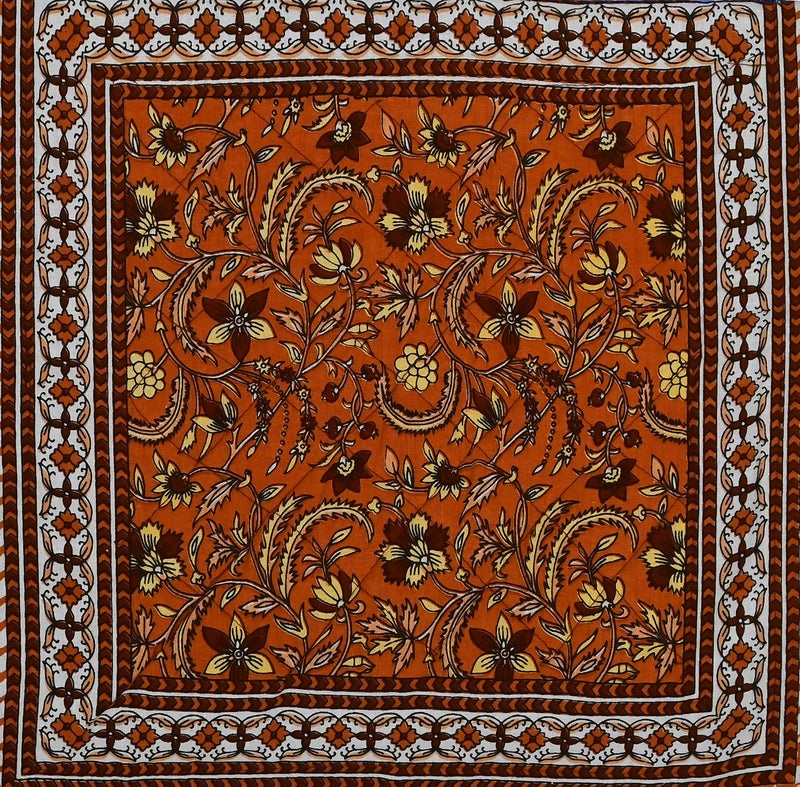 Blizz Mont | Ethnic Motif Printed Cushion Cover | Pure Cotton | Size- 16 x 16 inches- Set of 5- (BM1028-BROWN-JL)-C - Image 4