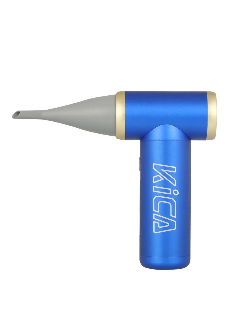 KiCA Jetfan 2 / Electric Dust Blower & Fan / Rechargeable /101000 RPM/ Handy Air Pressure Duster for Laptop/ Car/ Sofa & Office Equipment / Compact Handheld Air Duster / Travel & Outdoor - Blue  - Image 2