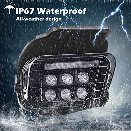 Tecoom LED Fog Lights with Daytime Running Lamps Compatible with 2003-2007 Chevrolet Avalanche Silverado 1500/2500/3500 Classic - Image 5