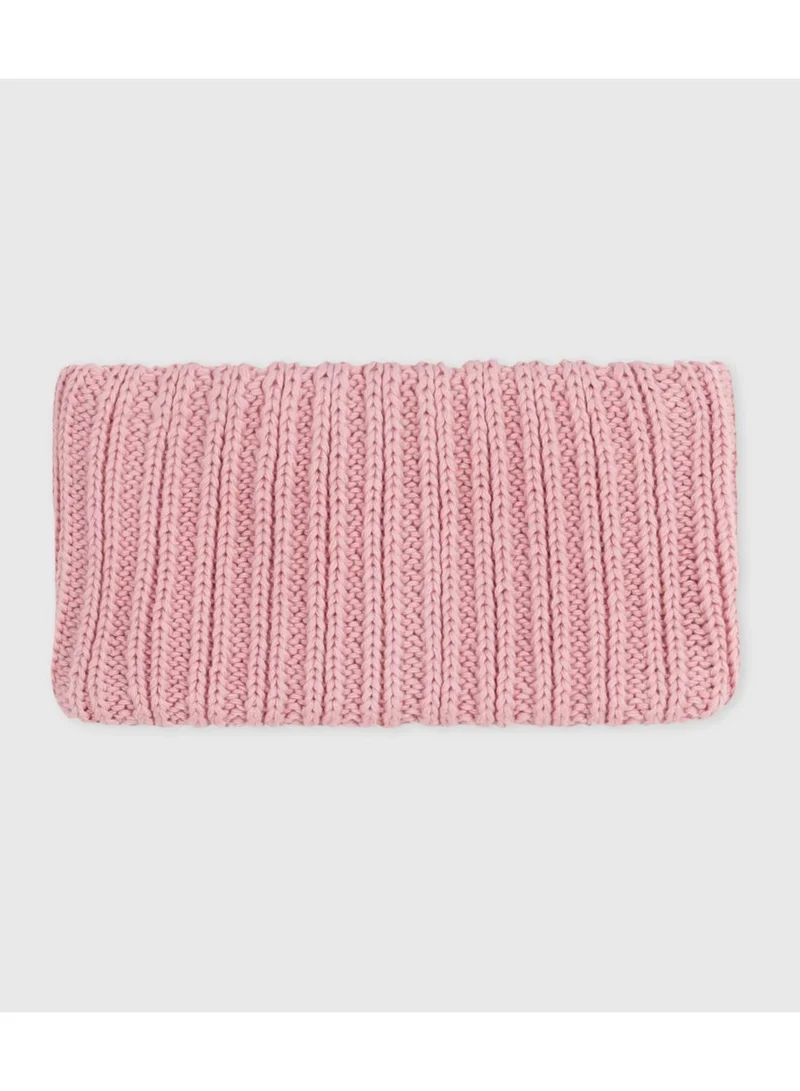 Petit Bateau Babies' fleece-lined knitted snood