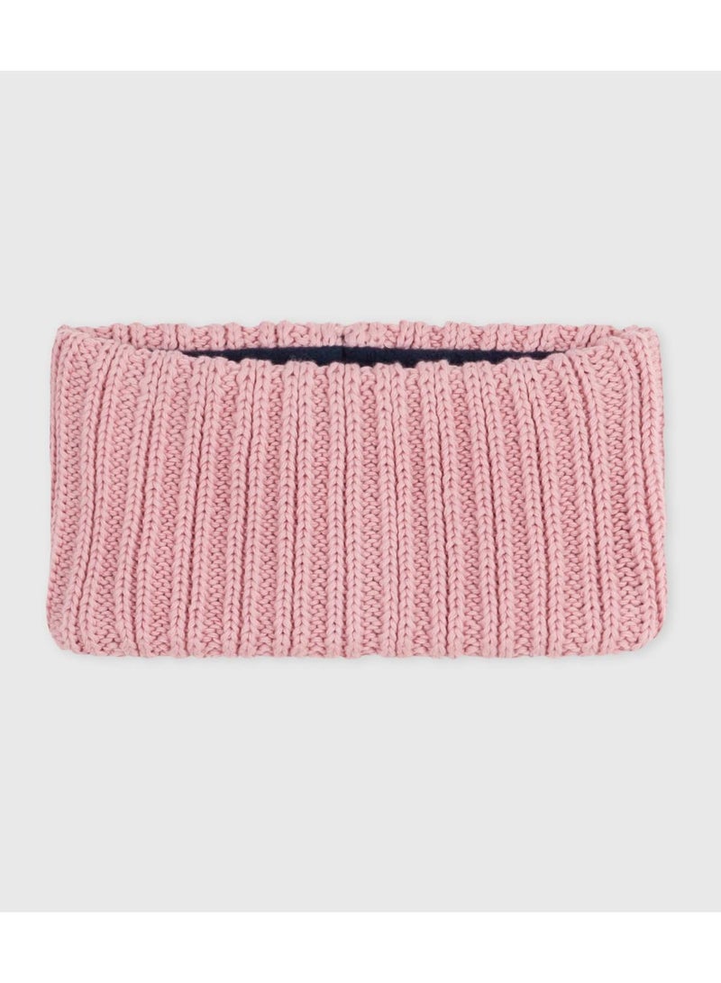 Petit Bateau Babies' fleece-lined knitted snood - Image 1