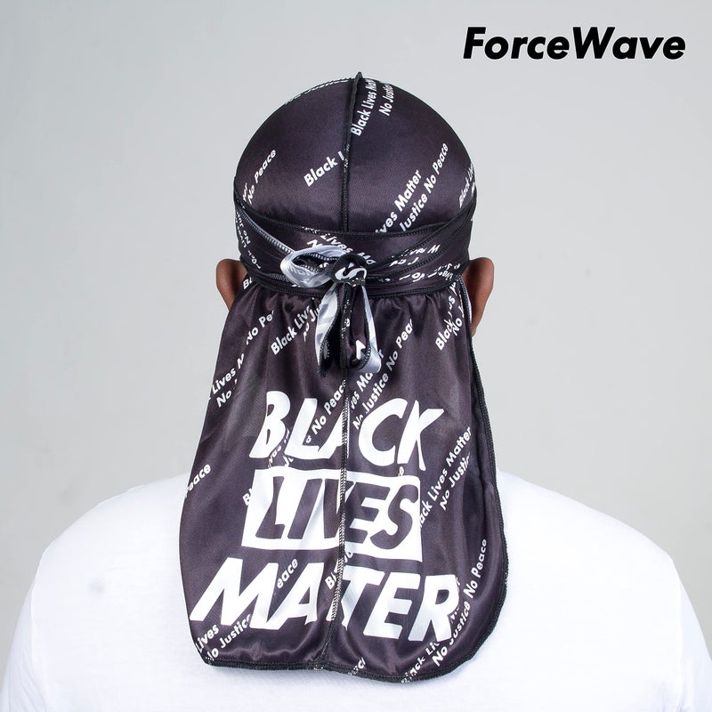 ForceWave Durags for Men, 4 Pcs Silk Design Doo Rag for Wave, Braids, Dreads & Locks - Image 3