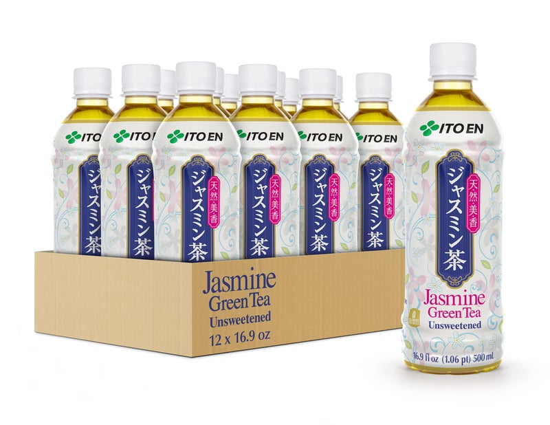 Ito En Jasmine Green Tea Unsweetened , 0 Calories , 16.9 Fluid Ounce (Pack of 12) - Image 1