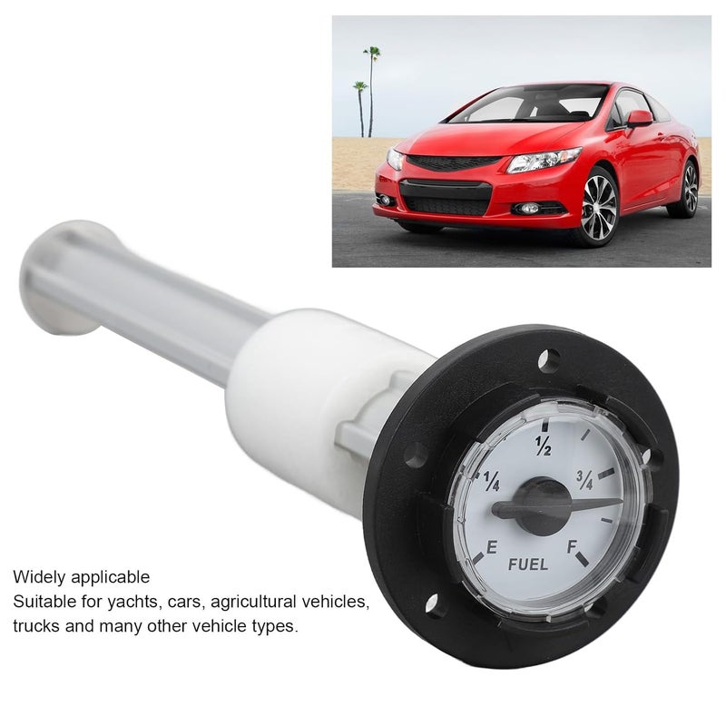 Universal Fuel Tank Cap Gauge with High Precision Display, Mechanical Gas Level Indicator for Yachts Cars Trucks and Farm Vehicles (200mm) - Image 2