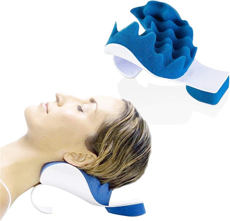 MUGATH Neck CloudNeck StretcherNeck and Shoulder Relaxer Cervical Traction Device for Pain ReliefCervical Spine Alignment Chiropractic PillowNeck Stretcher Neck and Shoulder Relaxer Head Pillow - Image 1