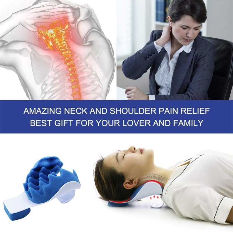 MUGATH Neck CloudNeck StretcherNeck and Shoulder Relaxer Cervical Traction Device for Pain ReliefCervical Spine Alignment Chiropractic PillowNeck Stretcher Neck and Shoulder Relaxer Head Pillow - Image 4