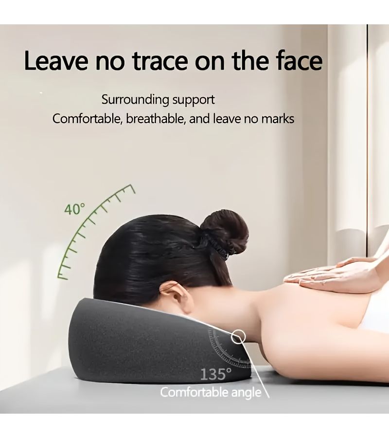 Face Pillow Set T Shaped Chest Pillow Dark Gray For Beauty Beds Facial Massage Table Abdominal Support Shoulder Neck Rest Cushion - Image 4