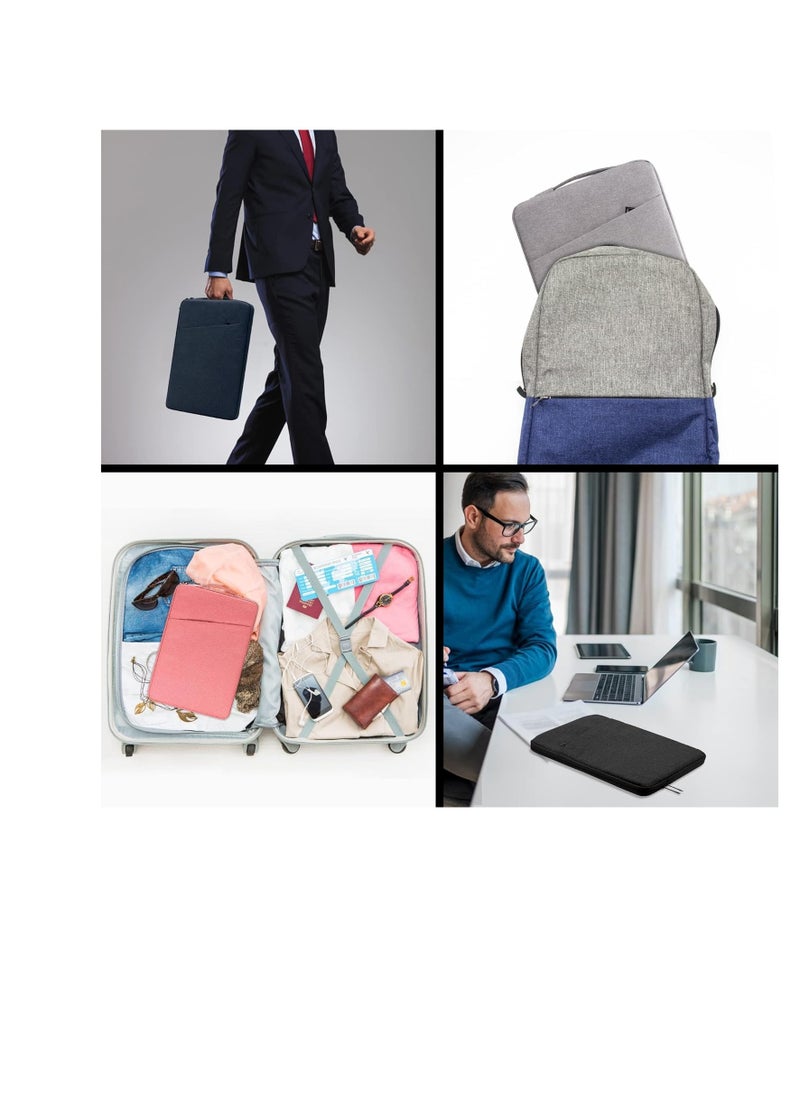 Generic Laptop Sleeve Case for 2022 MacBook Air 13.6 inch with Apple M2 Chip and 2022 MacBook Pro 13.3 inch with Apple M2 Chip Accessory Traveling Carrying Canvas Bag Cover Simple Case (Gray)  - Image 5