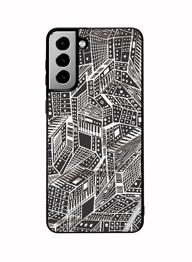 VR CREATIVE Protective Case Cover For Samsung Galaxy S21 FE 5G Layer Design Multicolour - Image 1