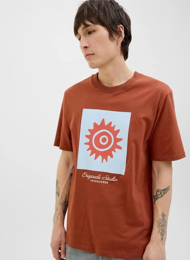 JACK & JONES Jack & Jones Graphic Print Short Sleeve T-Shirt