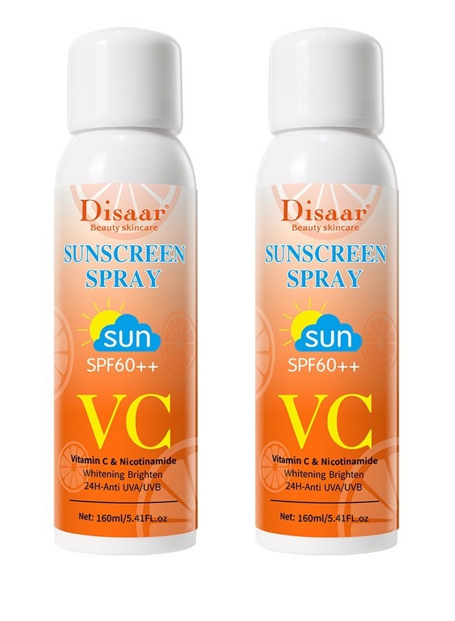 ديسار 2 قطعة من بخاخ واقي شمس بعامل حماية SPF 60 فيتامين سي  160x2 مل - Image 1