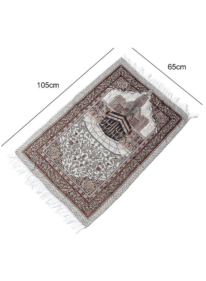 GUSGU Prayer Rug with Carrying Bag Large Thin Lightweight Polyester Prayer Mat, Prayer Mats for Praying Men and Women - Image 2