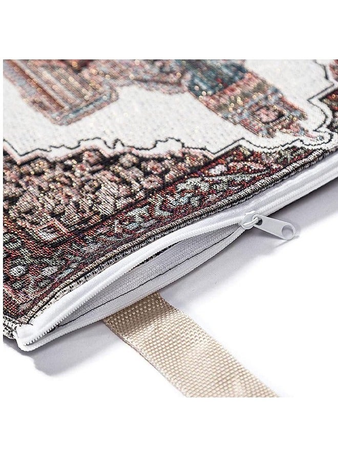 GUSGU Prayer Rug with Carrying Bag Large Thin Lightweight Polyester Prayer Mat, Prayer Mats for Praying Men and Women - Image 4