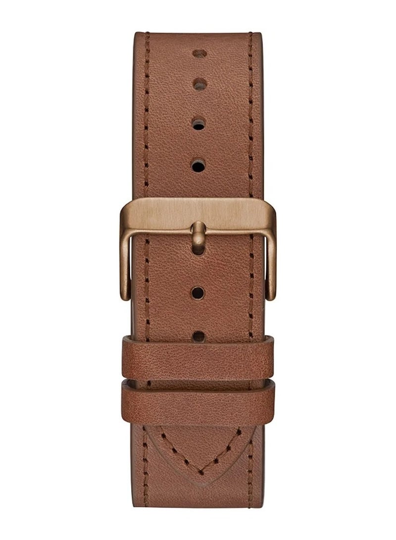 GUESS Men's Analog Leather Wrist Watch - GW0262G3 - 12 mm - Image 5