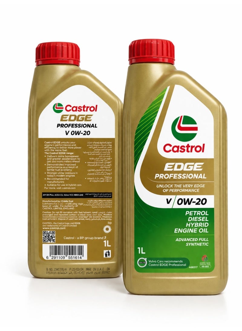 Castrol EDGE FOR VOLVO 0W-20 Engine Oil - Image 2