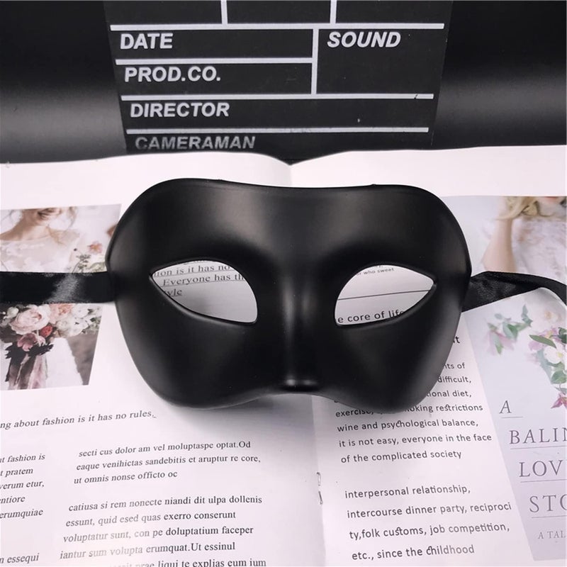 ONESWI Men's Masquerade Mask Venetian Mardi Gras, Venetian Party Men's Mask, Halloween Masquerade Masks - Image 3