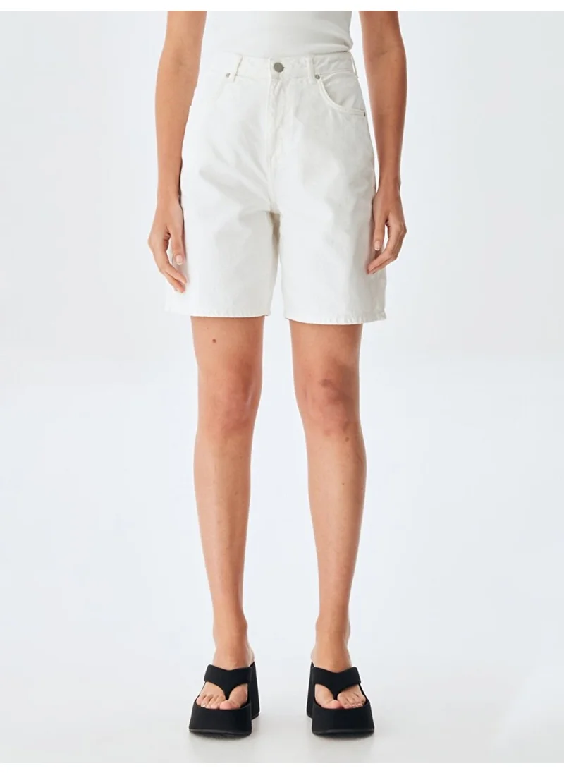 ال تي بي Lores x High Waist Comfort Jean Shorts
