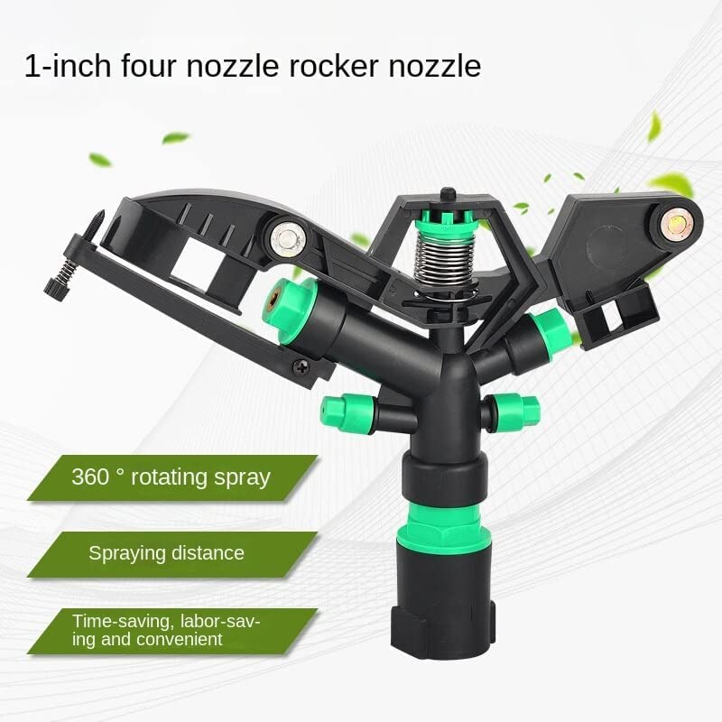APPSTER Adjustable Telescopic Sprinkler 4 Nozzle Spray Head for Garden Irrigation Lawn Plant Watering Roof Cooling Sprinklers Sprayer (1inch Female Thread) (4 Nozzle Sprinkler) - Image 3