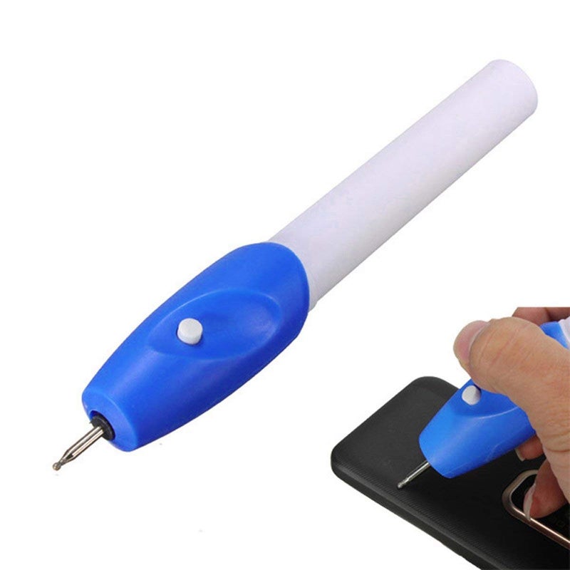 AMIQUS Electric Engraving Pen Etching Carving Name Engrave It Electric Power Engraving Pen with Extra Tool Nib for Jewellery and All Glass Metal Plastic Wood (FDC-12A) - Image 2