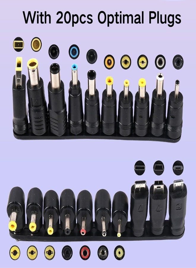 MELIFE كابل طاقة MELIFE USB إلى DC 5V، موصل عالمي DC 5.5x2.1mm مع 20 رأس توصيل، محول USB C إلى DC بطول 3.3 قدم متوافق مع أجهزة 5V يدعم حتى 3A - Image 5