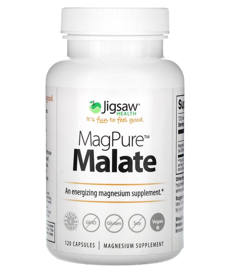 Jigsaw Health MagPure Malate 120 Capsules (100 mg per Capsule)