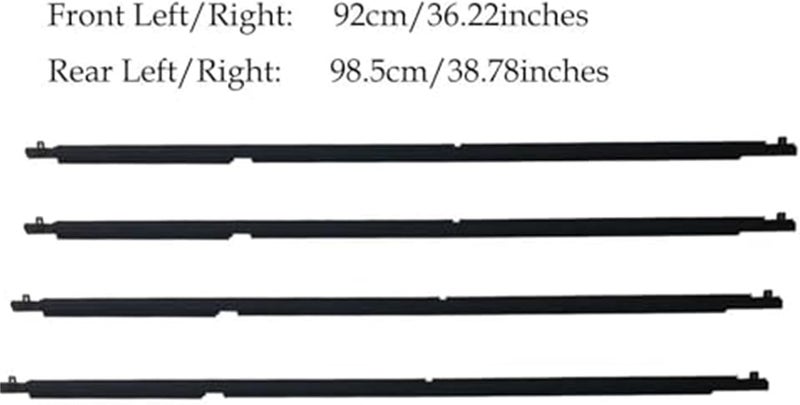 Wivplex 4PCS Car Window Weatherstrip for Mazda 6 (2004-2012) - Image 2