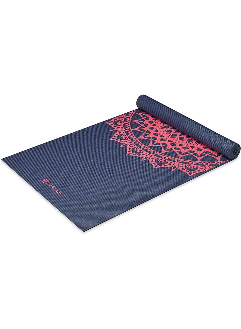 Gaiam Print Yoga Mat, Non Slip Exercise & Fitness Mat for All Types of Yoga, Pilates & Floor Exercises - Image 1