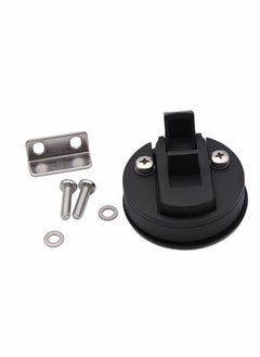 Y&D Slam Latch Hatch Round Pull Black Plastic Nylon for RV Boat Marine Deck 1/2'' Door Cabinet Hardware Pack of 2  - Image 4