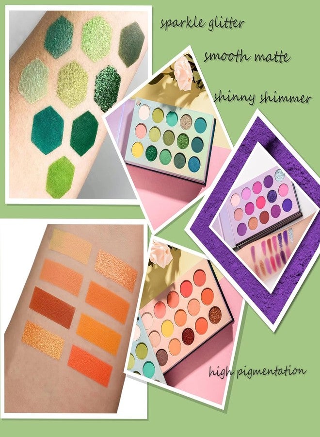 Lobe Miracle Color Board Eyeshadow Palette - Highly Pigmented 60 Shades Matte Shimmer Glitter Vegan Makeup Palette for Beginners - Waterproof, Blendable, Long-Lasting - Cruelty-Free - Image 3