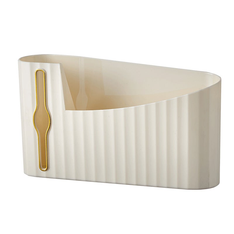 Wall-Mounted Garbage Bag Storage Artifact Kitchen Plastic Bag Storage Box Punch-Free Drawable Garbage Bag Storage Box - Image 1