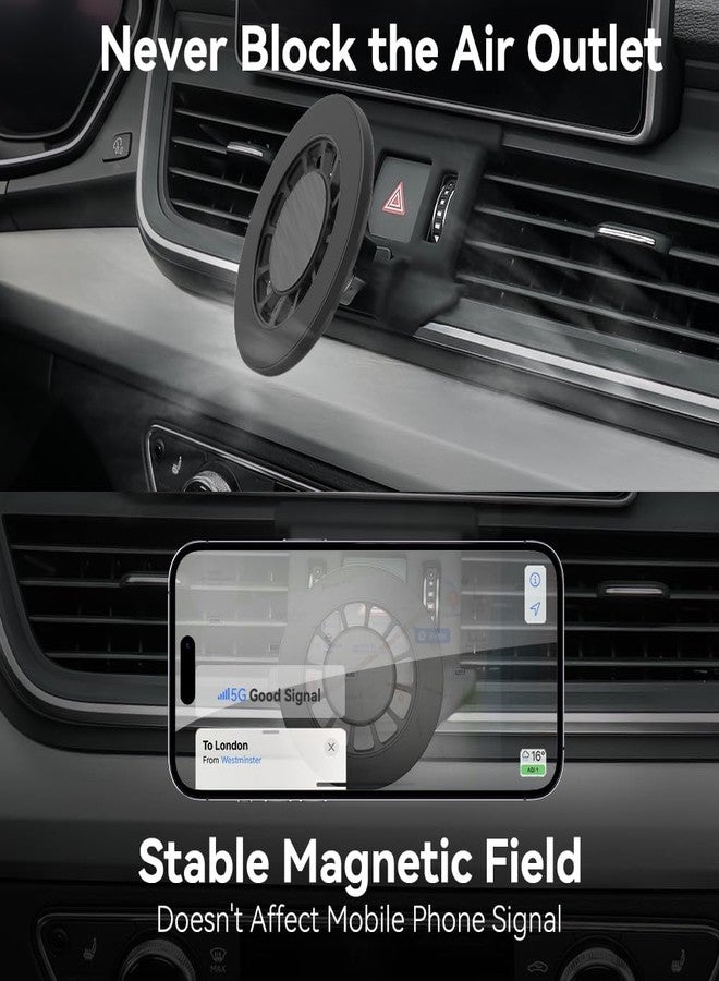 Zchan Car Phone Holder fit for Audi Q5/SQ5 2025-2018,Custom fit Air Vent Phone Mount fit for SQ5/Q5,Strong Magnetic 360 Adjustable Phone Holder Compatible for All Phones. - Image 5