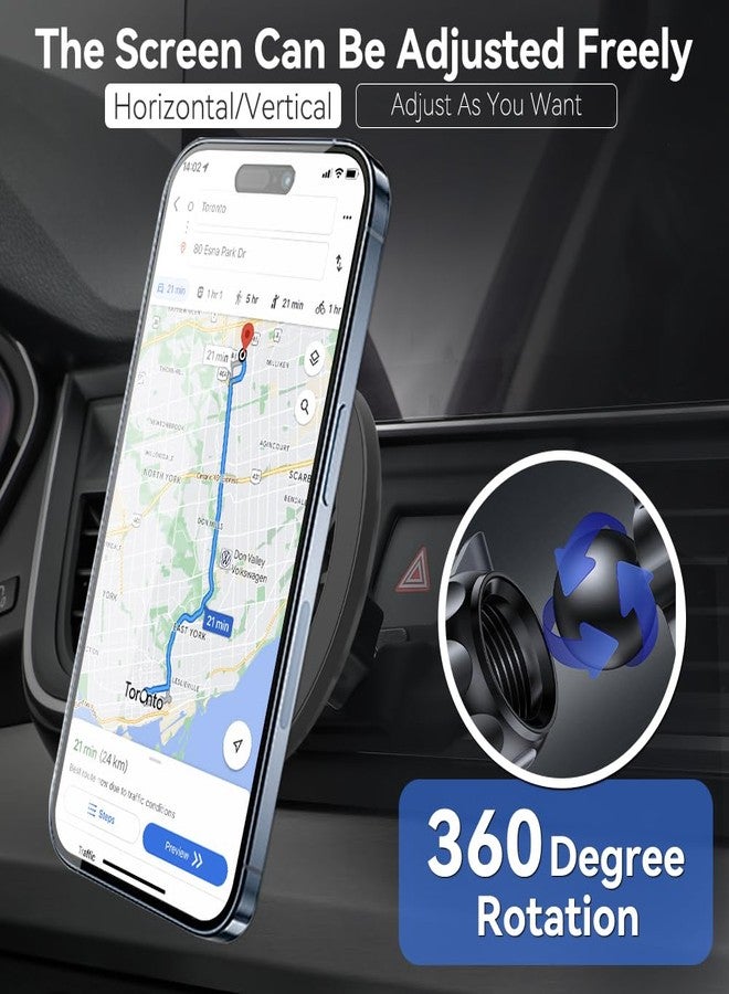 Zchan Car Phone Holder fit for Audi Q5/SQ5 2025-2018,Custom fit Air Vent Phone Mount fit for SQ5/Q5,Strong Magnetic 360 Adjustable Phone Holder Compatible for All Phones. - Image 4